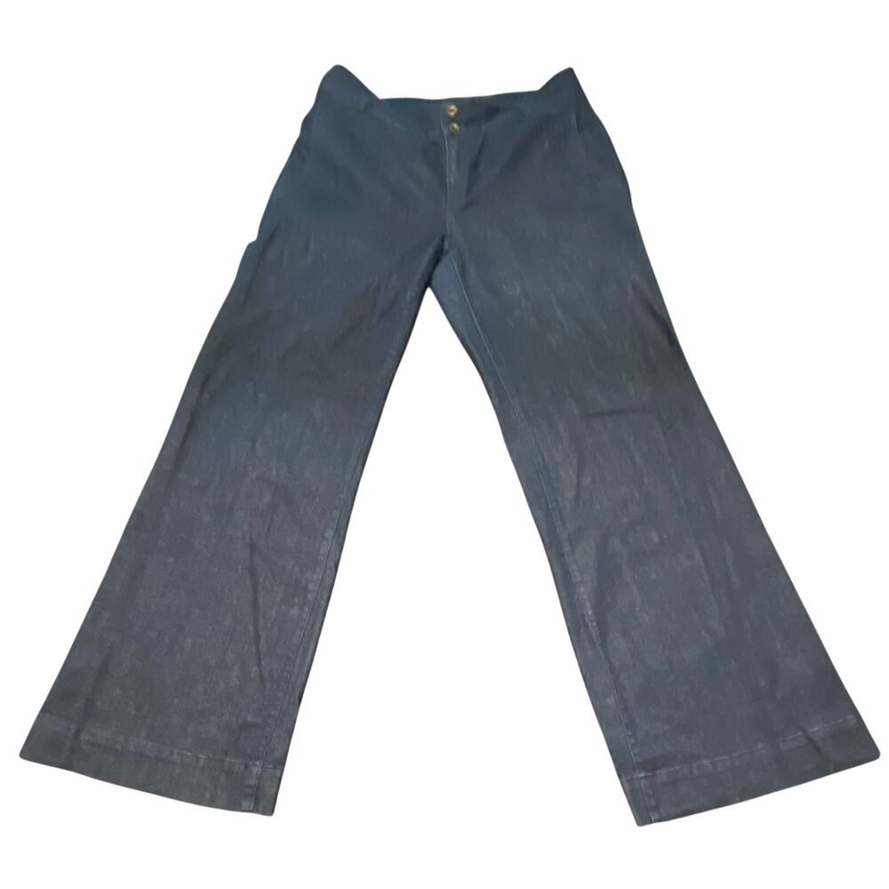 Lauren Jeans Co Premium Trouser Jeans Dark Wash Stretch Women’s Size 12 Tall